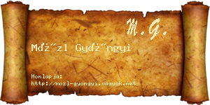 Mözl Gyöngyi névjegykártya