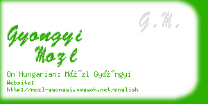 gyongyi mozl business card
